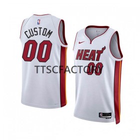 Dres Miami Heat Prilagođeni Nike 2022-23 Association Edition Bijela Swingman - Muške